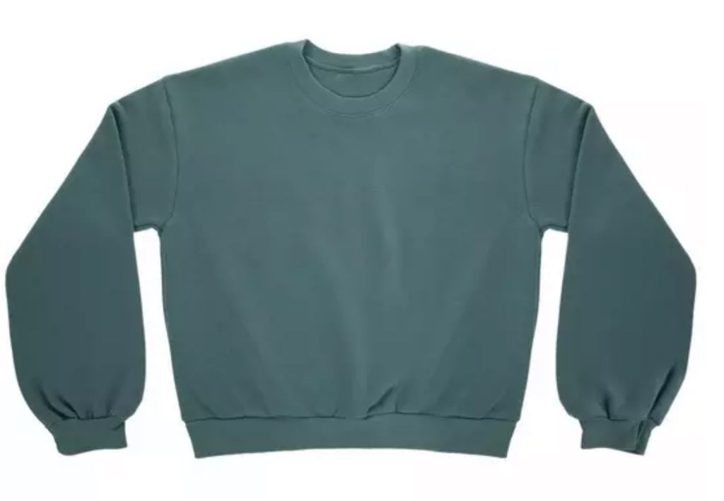 sage green colored sweater