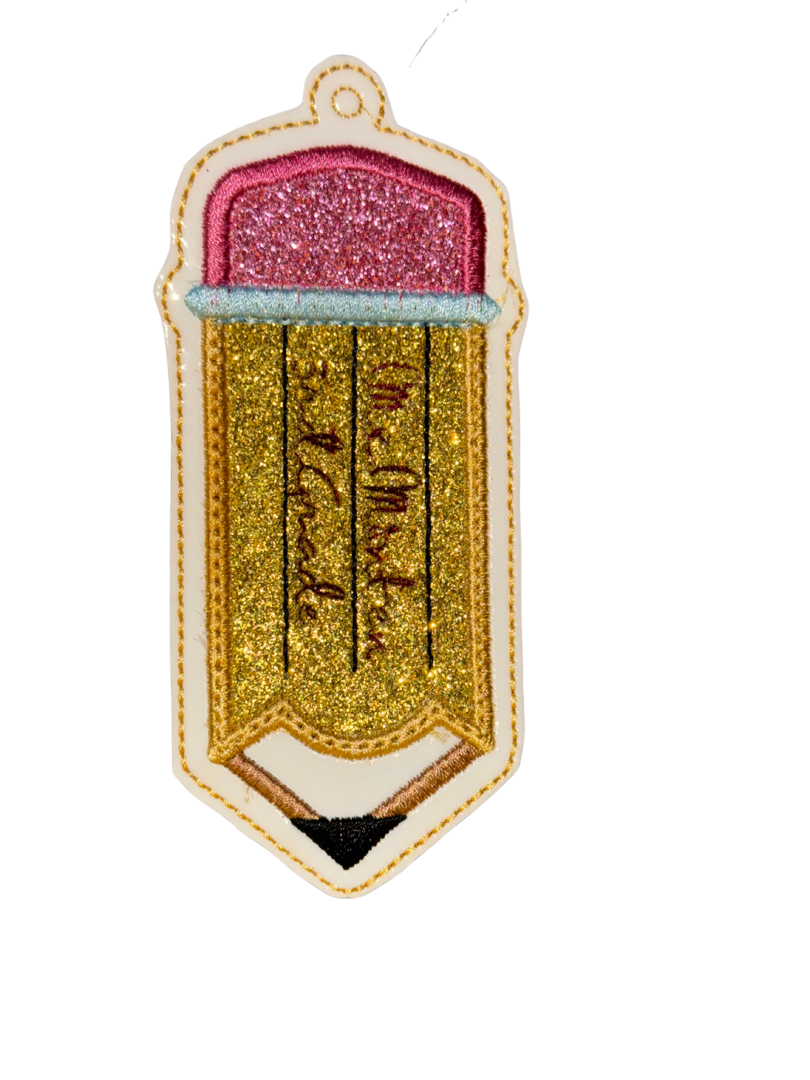 Custom pencil ornament