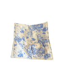 Floral patterned fabric on a white background
