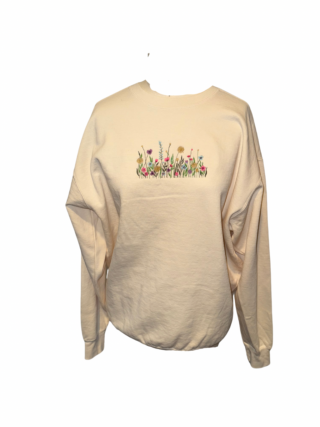 Embroidered Flower Bed Sweater