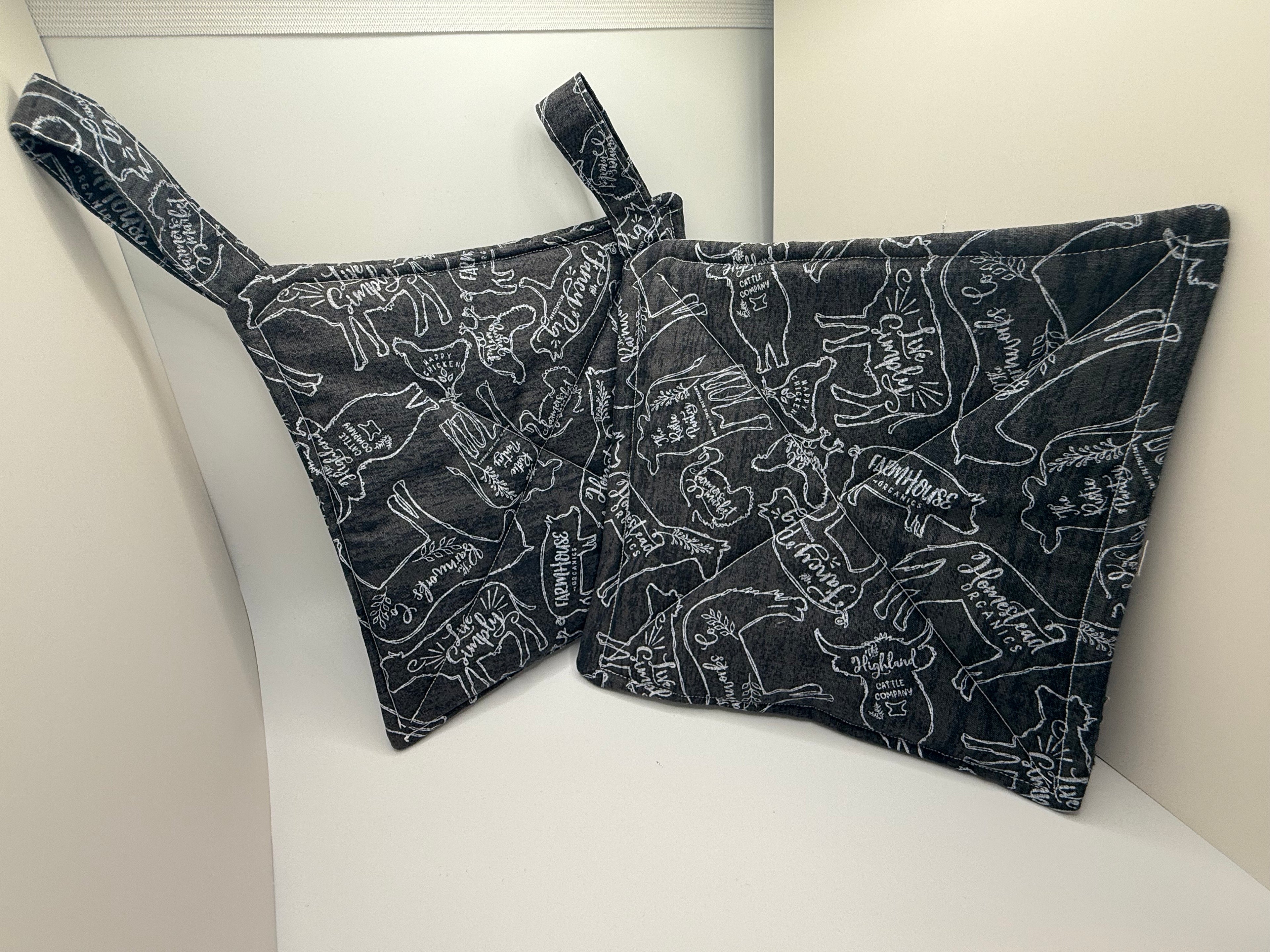 Cow Print Potholder